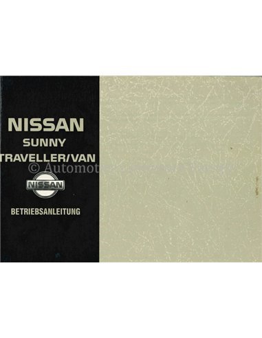 1994 NISSAN SUNNY OWNERS MANUAL GERMAN