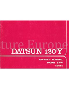 1974 DATSUN 120Y (B 210 SERIES) OWNERS MANUAL ENGLISH