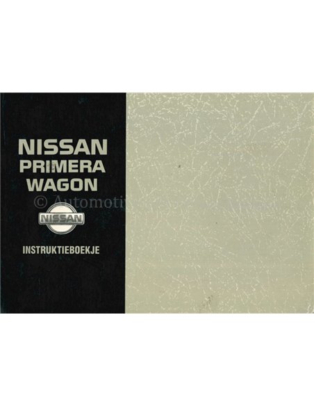 1995 NISSAN PRIMERA OWNER'S MANUAL DUTCH