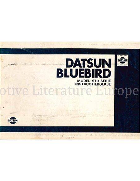 1980 DATSUN BLEUBIRD (910 SERIE) OWNERS MANUAL DUTCH