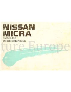 1989 NISSAN MICRA (K10 SERIE) INSTRUCTIEBOEKJE NEDERLANDS