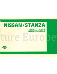 1984 NISSAN STANZA (T11 SERIE) INSTRUCTIEBOEKJE NEDERLANDS