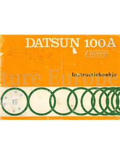 1972 DATSUN 100A (CHERRY) OWNERS MANUAL DUTCH