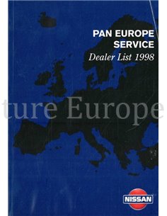 1998 NISSAN SERVICE DEALERS EUROPA HANDBOEK