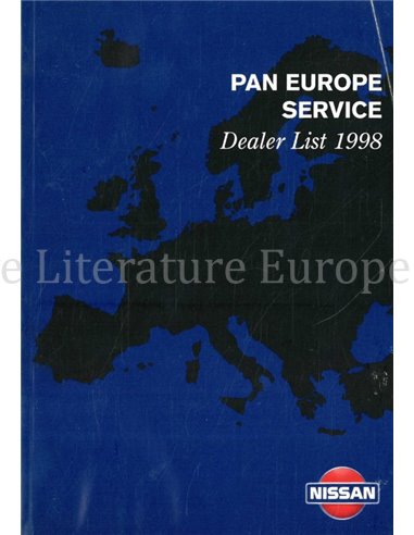 1998 NISSAN SERVICE STATIONS EUROPE HANDBOOK