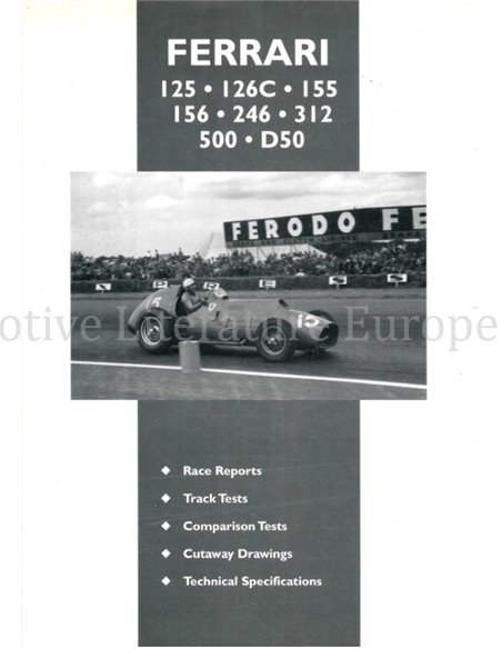 FERRARI 125 | 126C | 155 | 156 | 246 | 312 | 500 | D50