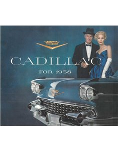 1958 CADILLAC PROGRAMM PROSPEKT ENGLISCH