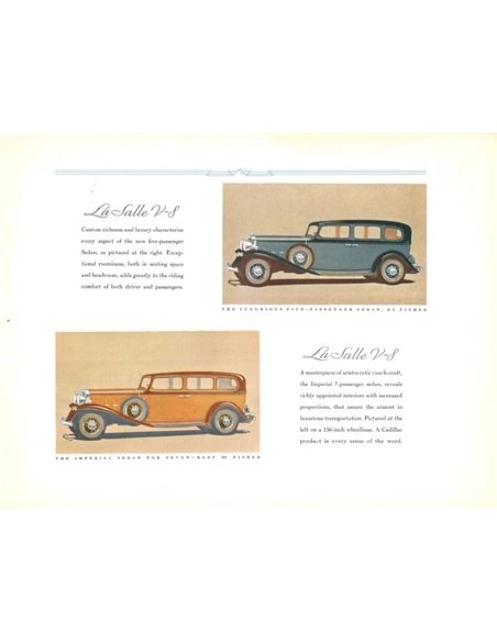 1932 LASALLE PROGAMMA BROCHURE ENGELS 