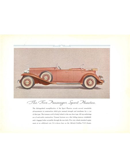 1932 LA SALLE RANGE BROCHURE ENGLISH 