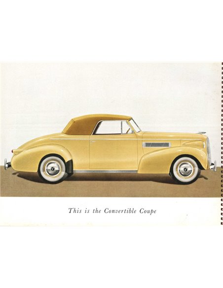 1938 LA SALLE V-8 PROSPEKT ENGLISCH 