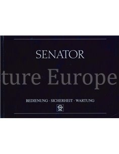 1987 OPEL SENATOR INSTRUCTIEBOEKJE DUITS