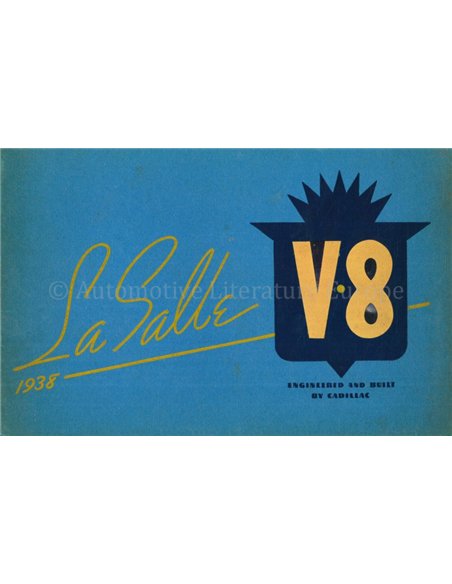 1938 LA SALLE V-8 BROCHURE ENGELS 