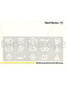 1996 OPEL VECTRA INSTRUCTIEBOEKJE DUITS