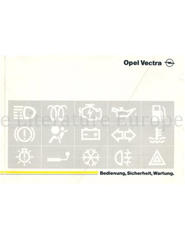 1996 OPEL VECTRA OWNERS MANUAL GERMAN