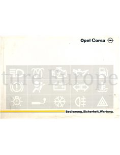 1995 OPEL CORSA B INSTRUCTIEBOEKJE DUITS