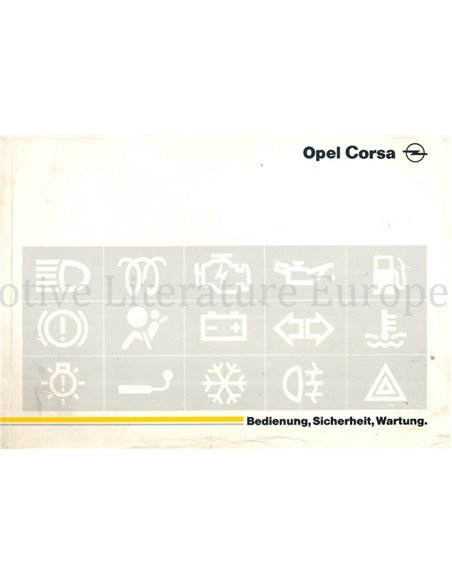 1995 OPEL CORSA B INSTRUCTIEBOEKJE DUITS