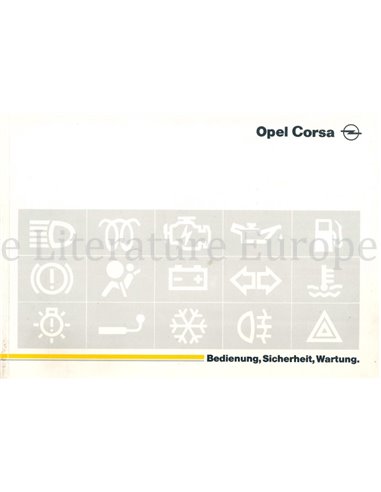 1994 OPEL CORSA B INSTRUCTIEBOEKJE DUITS