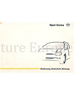 1998 OPEL CORSA B BETRIEBSANNLEITUNG DEUTSCH