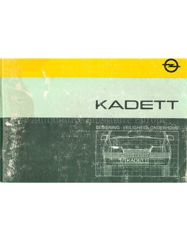 1984 OPEL KADETT BETRIEBSANLEITUNG NIEDERLÄNDISCH