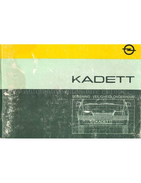 1984 OPEL KADETT OWNERS MANUAL DUTCH