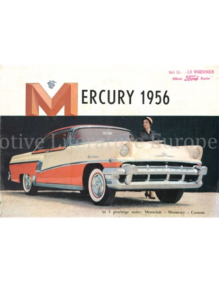 1956 MERCURY PROGRAMM PROSPEKT NIEDERLÄNDISCH