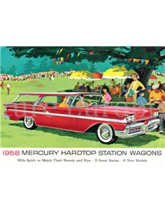 1958 MERCURY STATION WAGONS RANGE BROCHURE ENGLISH