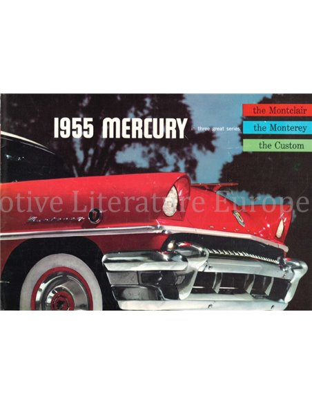 1955 MERCURY PROGRAMM PROSPEKT ENGLISCH
