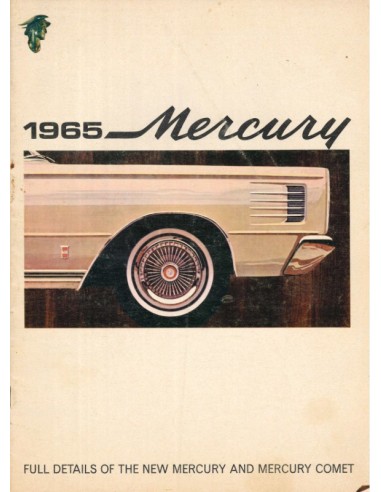 1965 MERCURY PROGRAMM PROSPEKT ENGLISCH