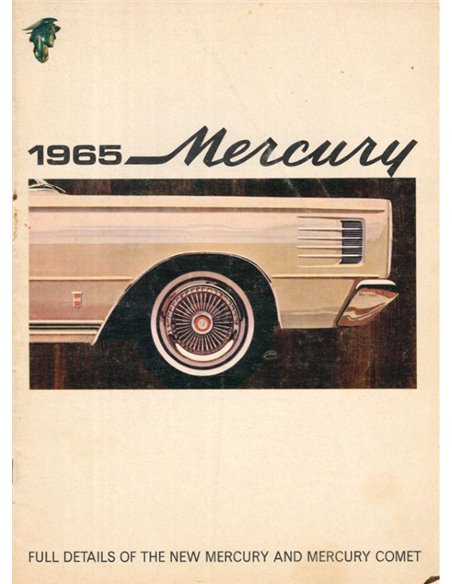 1965 MERCURY PROGRAMM PROSPEKT ENGLISCH