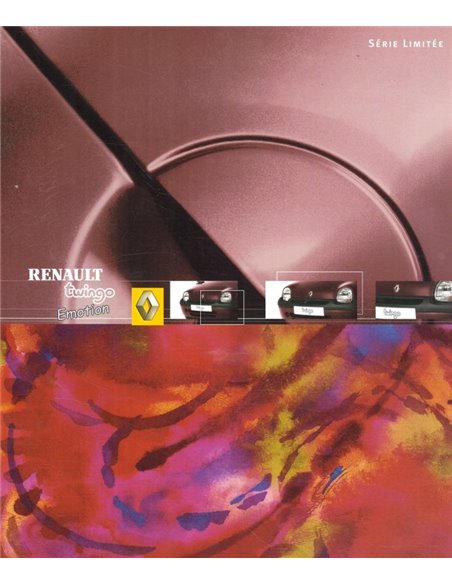 2003 RENAULT TWINGO EMOTION BROCHURE DUTCH