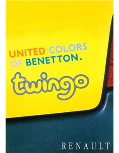 1996 RENAULT TWINGO BENETTON BROCHURE DUTCH