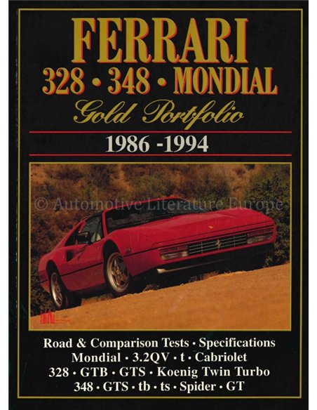 FERRARI 328 - 348 - MONDIAL GOLD PORTFOLIO 1986 - 1994 
