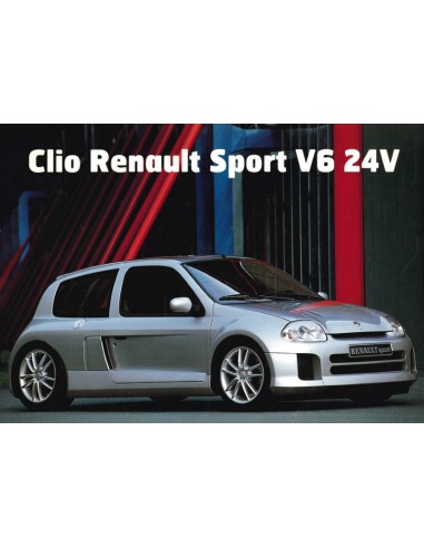 1999 RENAULT CLIO V6 LEAFLET FRENCH