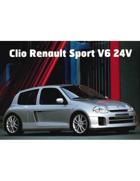 1999 RENAULT CLIO V6 DATENBLATT FRANZÖSISCH