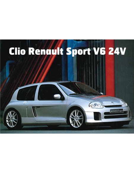 1999 RENAULT CLIO V6 DATENBLATT NIEDERLÄNDISCH