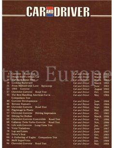 CAR AND DRIVER ON CORVETTE 1983 - 1988 2