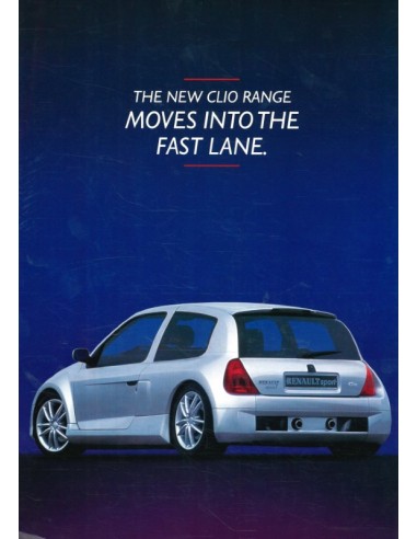 1998 RENAULT CLIO LEAFLET ENGELS