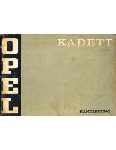 1973 OPEL KADETT BETRIEBSANLEITUNG NIEDERLÄNDISCH