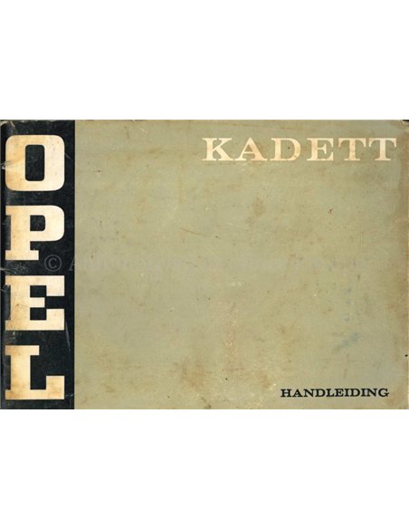 1973 OPEL KADETT BETRIEBSANLEITUNG NIEDERLÄNDISCH