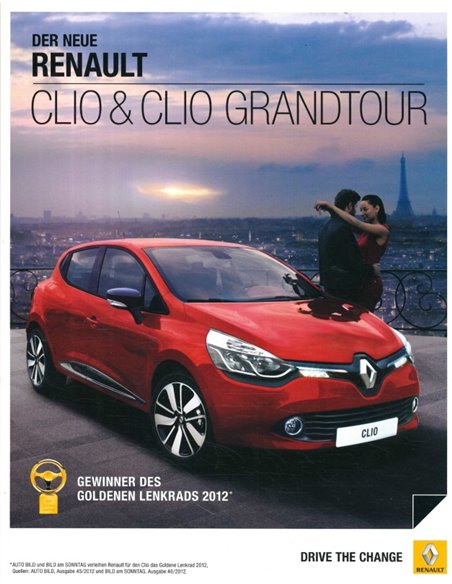 2013 RENAULT CLIO BROCHURE GERMAN