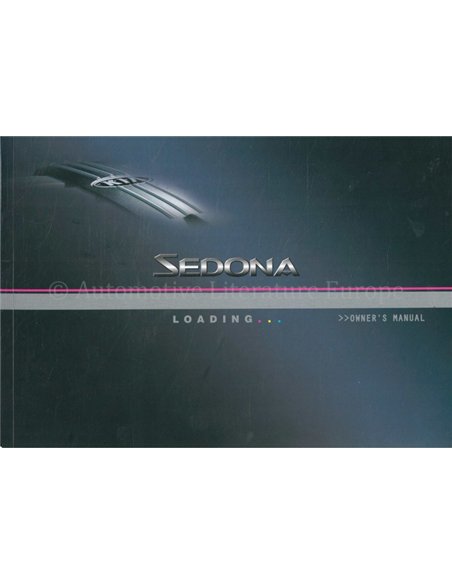 2004 KIA SEDONA BETRIEBSANLEITUNG ENGLISCH