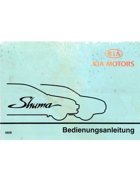1998 KIA SHUMA INSTRUCTIEBOEKJE DUITS