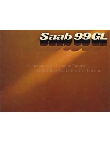 1976 SAAB 99 GL BROCHURE NEDERLANDS