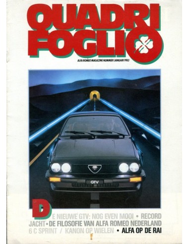 1983 ALFA ROMEO QUADRIFOGLIO MAGAZINE 1 NEDERLANDS