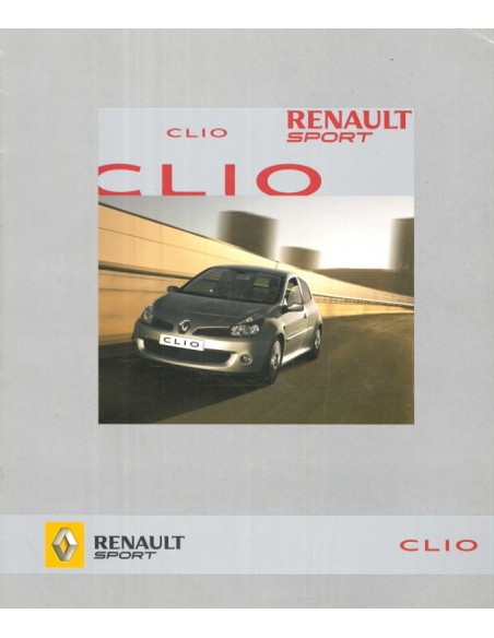 2006 RENAULT CLIO SPORT 2.0 16V BROCHURE DUTCH
