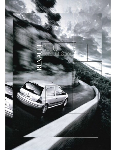 2001 RENAULT CLIO SPORT 2.0 16V BROCHURE DUTCH