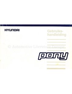 1993 HYUNDAI PONY OWNERS MANUAL DUTCH