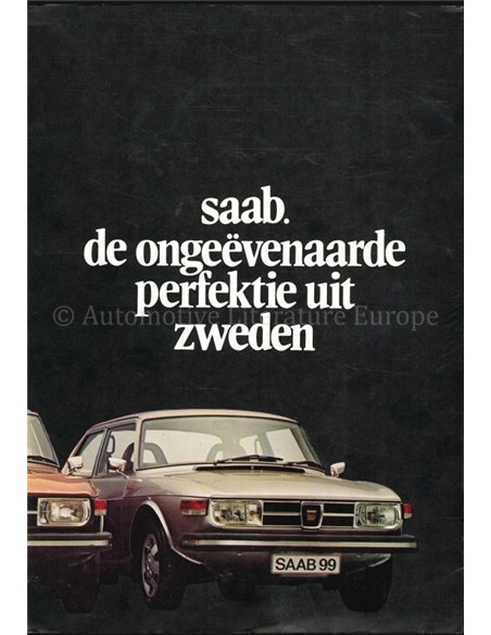1975 SAAB 99 BROCHURE NEDERLANDS