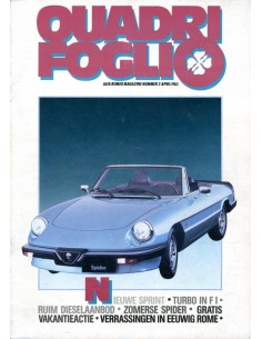 1983 ALFA ROMEO QUADRIFOGLIO MAGAZINE 2 NEDERLANDS