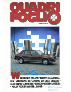 1983 ALFA ROMEO QUADRIFOGLIO MAGAZINE 4 NEDERLANDS
